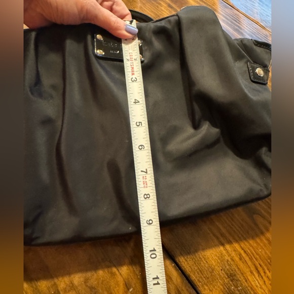 Kate Spade Stevie Nylon and Patent Leather satchel.  Black. Light weight. - Picture 10 of 11